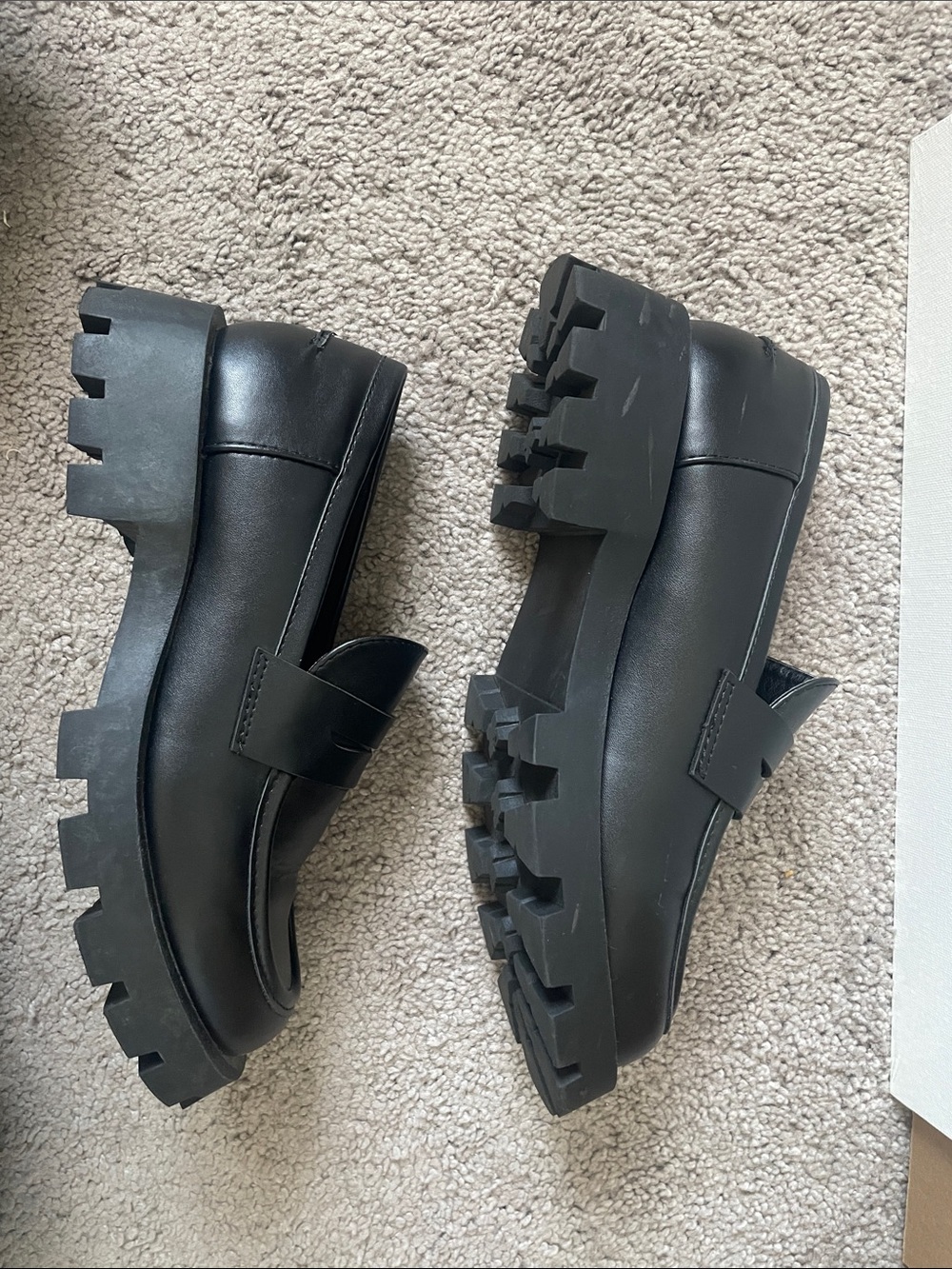 Dream Pairs Black Lug Sole Penny Loafers - Picture 5 of 5